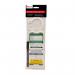 The photo shows a Spectrum Industrial Scaffold Platforms Scaffold Tag Kit. It includes a single ClawTag holder, 2 inserts, and 1 pen. The kit is neatly organized and ready for use on a construction scaffold.