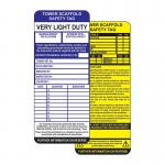 Tower Scaffold Safety Tag Inserts (Pack of 10)