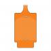 The photo captures a bold orange Spectrum Industrial Warehouse Signage AssetTag Flex, with a pack of 50 blank tags. The sleek design and professional appearance make it a standout choice for labeling and identifying assets in any industrial warehouse setting.