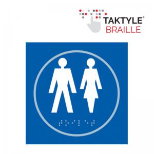 Gentlemen  Ladies Graphic’  Sign; Self Adhesive Taktyle;