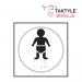 Baby Graphic’  Sign; Self Adhesive Taktyle; White  (150mm x 150mm) TK2400BKWH