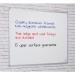 Non-Magnetic Double-Sided Wall Mounted Writing Board - 1200(w) x 900mm(h) 0109