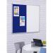 Dual Combination Felt / Non-Magnetic Dry-Wipe Noticeboard - Blue - 900(w) x 600mm(h) 0406LBL