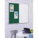 Dual Combination Felt / Non-Magnetic Dry-Wipe Noticeboard - Green - 900(w) x 600mm(h) 0406LGRN