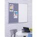 Dual Combination Felt / Non-Magnetic Dry-Wipe Noticeboard - Grey - 900(w) x 600mm(h) 0406LGRY