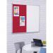 Dual Combination Felt / Non-Magnetic Dry-Wipe Noticeboard - Red - 900(w) x 600mm(h) 0406LR