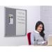 Tamperproof Combination Felt / Non-Magnetic Dry-Wipe Noticeboard - Grey - 900(w) x 600mm(h) 0506LGRY