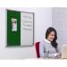 Tamperproof Combination Felt / Non-Magnetic Dry-Wipe Noticeboard - Green - 1200(w) x 1200mm(h) 0512LGRN