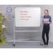 Non-Magnetic Mobile Swivel Writing Board - 1200(w) x 1200mm(h) 1262