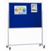 Mobile Noticeboard Landscape - Blue - Landscape - 1200(w) x 900mm(h) 1654LLBL