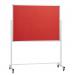 Mobile Noticeboard Landscape - Red - Landscape - 1200(w) x 900mm(h) 1654LLR