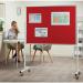 Mobile Noticeboard Landscape - Red - Landscape - 1200(w) x 900mm(h) 1654LLR