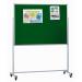 Mobile Noticeboard - Green - 1200(w) x 1200mm(h) 1655LGRN