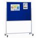 Mobile Noticeboard Landscape - Blue - Landscape - 1800(w) x 1200mm(h) 1659LLBL