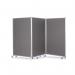 Mobile Tri Screen - Grey - 3600(w) x 1900mm(h)  2618LGRY