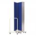 Mobile Insta-Wall 3 Panel - Blue - 1800(w) x 1940mm(h) 2983LBL