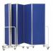 Mobile Insta-Wall 3 Panel - Blue - 1800(w) x 1940mm(h) 2983LBL