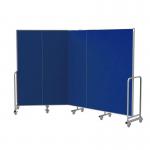Mobile Insta-Wall 5 Panel - Blue - 1800(w) x 1940mm(h) 2985LBL