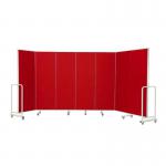 Mobile Insta-Wall 7 Panel - Red - 1800(w) x 1940mm(h) 2987LR