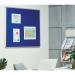 SmartShield FlameShield Aluminium Framed Noticeboard - Aluminium Frame - Blue - 1200(w) x 1200mm(h) 4753AFHBL