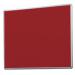 SmartShield FlameShield Aluminium Framed Noticeboard - Aluminium Frame - Red - 1200(w) x 1200mm(h) 4753AFHR