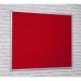 FlameShield Aluminium Framed Noticeboard - Red - 900(w) x 600mm(h) 4806HR