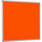 Accents FlameShield Aluminium Framed Noticeboard - Orange - 900(w) x 600mm(h) 4806LOR