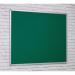 FlameShield Aluminium Framed Noticeboard - Green - 1200(w) x 1200mm(h) 4812HGRN