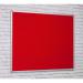 FlameShield Aluminium Framed Noticeboard - Red - 1200(w) x 1200mm(h) 4812HR