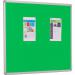 Accents FlameShield Aluminium Framed Noticeboard - Light Green - 1500(w) x 1200mm(h) 4815LLG