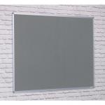 Aluminium Framed Noticeboard - Grey - 900(w) x 600mm(h) 7506LGRY