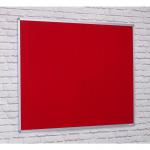 Aluminium Framed Noticeboard - Red - 900(w) x 600mm(h) 7506LR