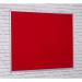 Aluminium Framed Noticeboard - Red - 900(w) x 600mm(h) 7506LR