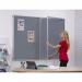 Side Hinged Tamperproof Noticeboard - Grey - 1200(w) x 1200mm(h) 7912LGRY