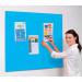 Accents Unframed Noticeboard - Light Blue - 900(w) x 600mm(h) 8351LLB