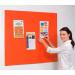 Accents Unframed Noticeboard - Orange - 900(w) x 600mm(h) 8351LOR