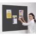 Accents Unframed Noticeboard - Charcoal - 2400(w) x 1200mm(h) 8356LCH