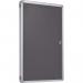 Accents Side Hinged Tamperproof Noticeboard - Charcoal - 600(w)x 900mm(h) 8406LCH