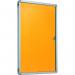 Accents Side Hinged Tamperproof Noticeboard - Gold - 600(w)x 900mm(h) 8406LGOLD
