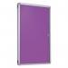 Accents Side Hinged Tamperproof Noticeboard - Lavender - 600(w)x 900mm(h) 8406LLAV