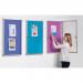 Accents Side Hinged Tamperproof Noticeboard - Lilac - 900(w) x 1200mmm(h) 8409LLI
