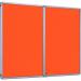 Accents Side Hinged Tamperproof Noticeboard - Orange - 1800(w) x 1200mm(h) 8418LOR