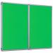 Accents Side Hinged Tamperproof Noticeboard - Light Green - 2400(w) x 1200mm(h) 8424LLG