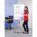 Ultramate Magnetic Round Base Flip Chart Easel -  Grey 95001GRY