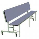 Mobile Convertible Folding Bench Unit - Blue Top/Blue Bench - 685mm height 9SLCB827B