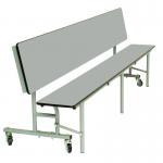 Mobile Convertible Folding Bench Unit - Dove Top/Dove Bench - 685mm height 9SLCB827DOVE