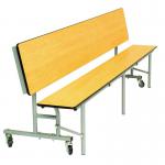Mobile Convertible Folding Bench Unit - Maple Top/Maple Bench - 685mm height 9SLCB827M