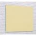 Wall Mounted Magnetic Glass Writing Board - Cream - 1200(w) x 1200mm(h) GW12C