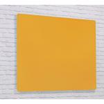 Wall Mounted Magnetic Glass Writing Board - Gold - 1200(w) x 1200mm(h) GW12G