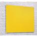 Wall Mounted Magnetic Glass Writing Board - Yellow - 1200(w) x 1200mm(h) GW12Y